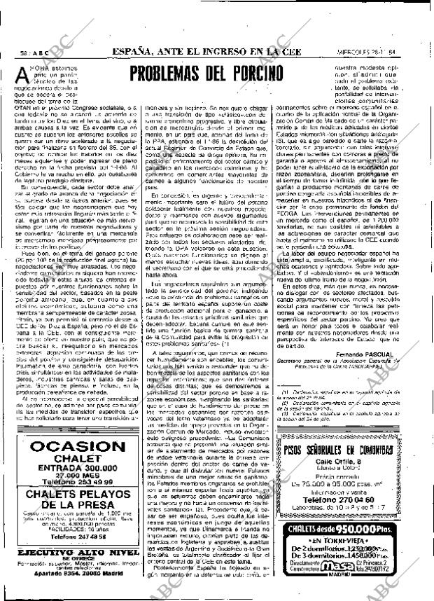 ABC MADRID 28-11-1984 página 58