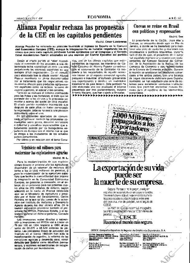 ABC MADRID 28-11-1984 página 63