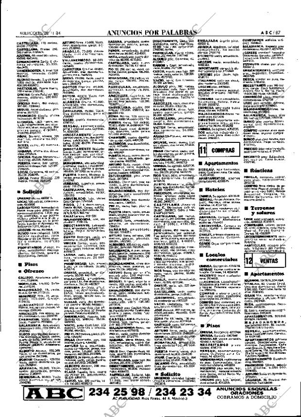 ABC MADRID 28-11-1984 página 87