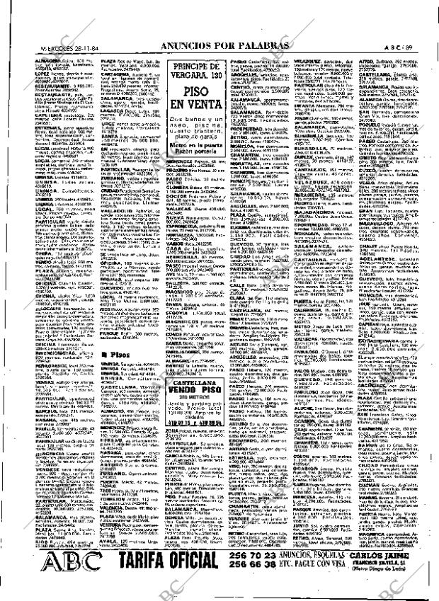 ABC MADRID 28-11-1984 página 89