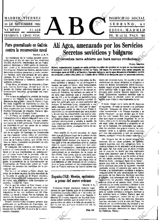 ABC MADRID 30-11-1984 página 13