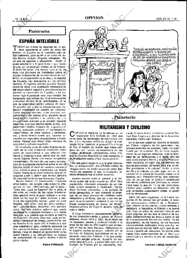 ABC MADRID 30-11-1984 página 18