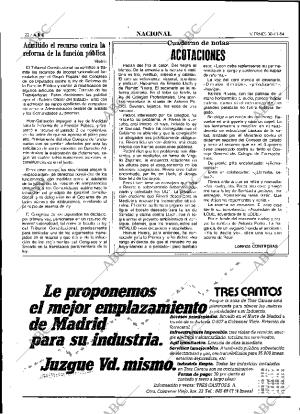 ABC MADRID 30-11-1984 página 22