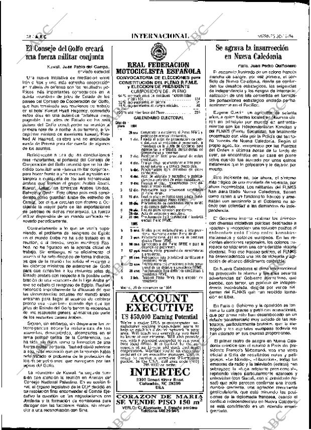 ABC MADRID 30-11-1984 página 28