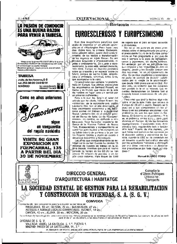 ABC MADRID 30-11-1984 página 32