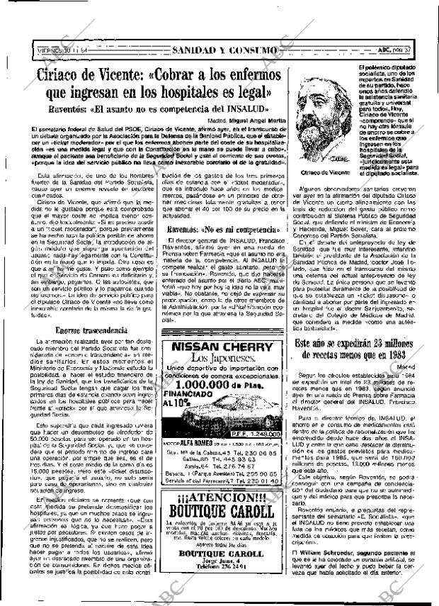ABC MADRID 30-11-1984 página 37