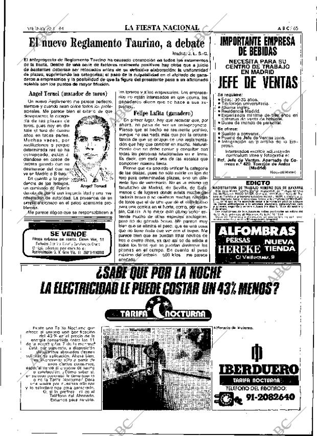 ABC MADRID 30-11-1984 página 65