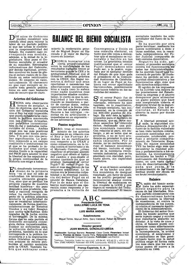 ABC MADRID 01-12-1984 página 15