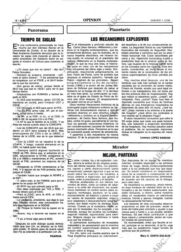 ABC MADRID 01-12-1984 página 18