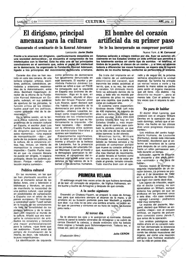ABC MADRID 01-12-1984 página 41