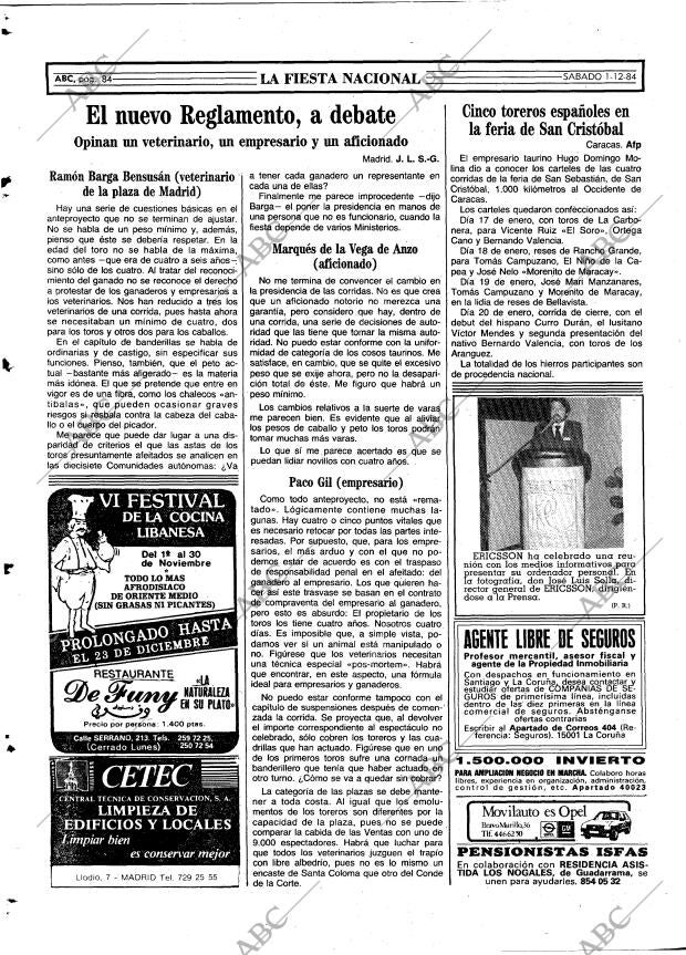 ABC MADRID 01-12-1984 página 84