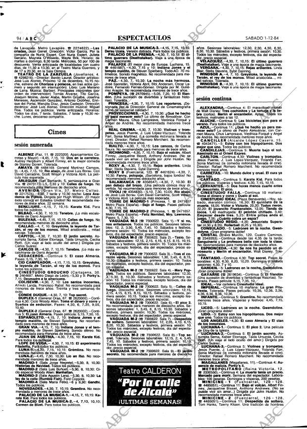 ABC MADRID 01-12-1984 página 94