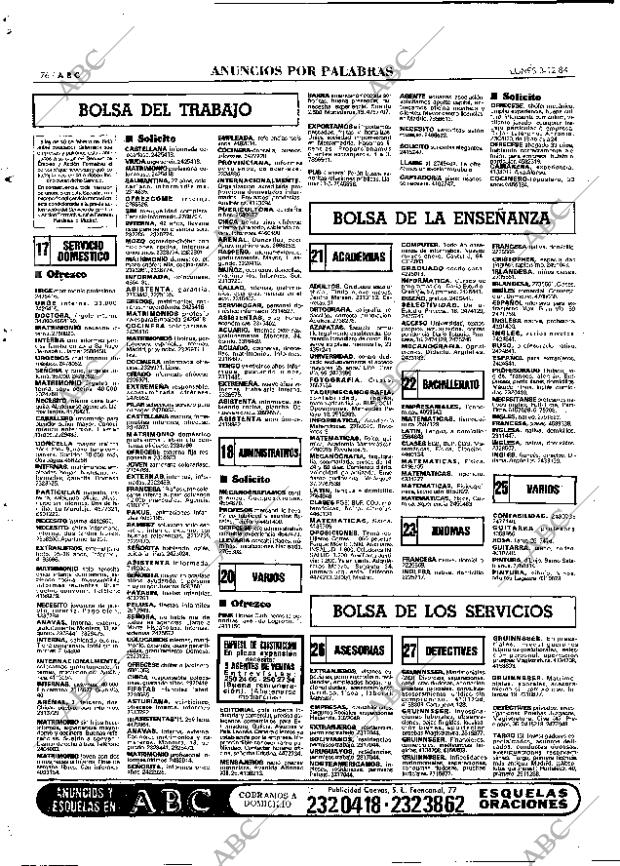 ABC MADRID 03-12-1984 página 76