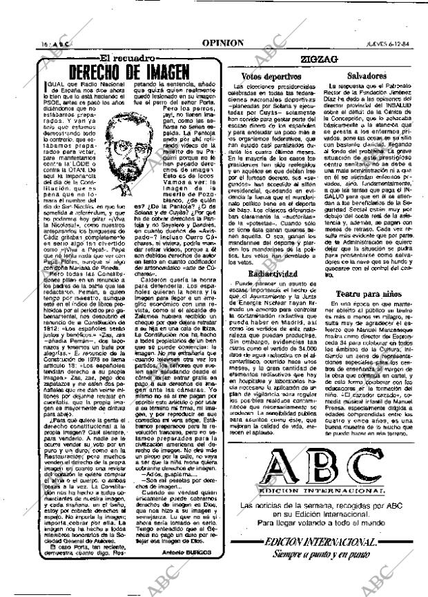 ABC MADRID 06-12-1984 página 16