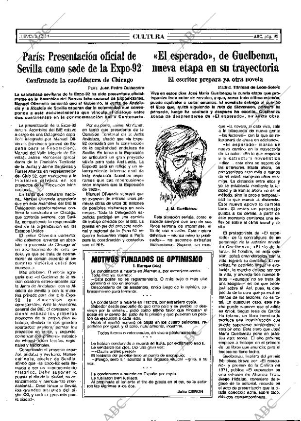 ABC MADRID 06-12-1984 página 45
