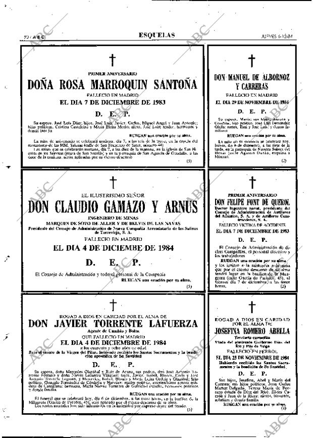 ABC MADRID 06-12-1984 página 90