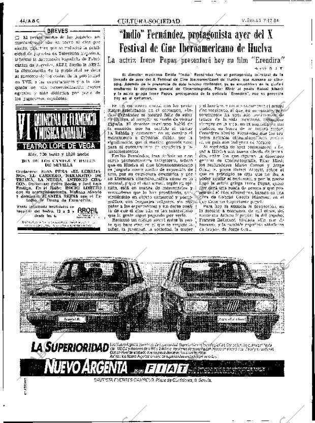ABC SEVILLA 07-12-1984 página 44