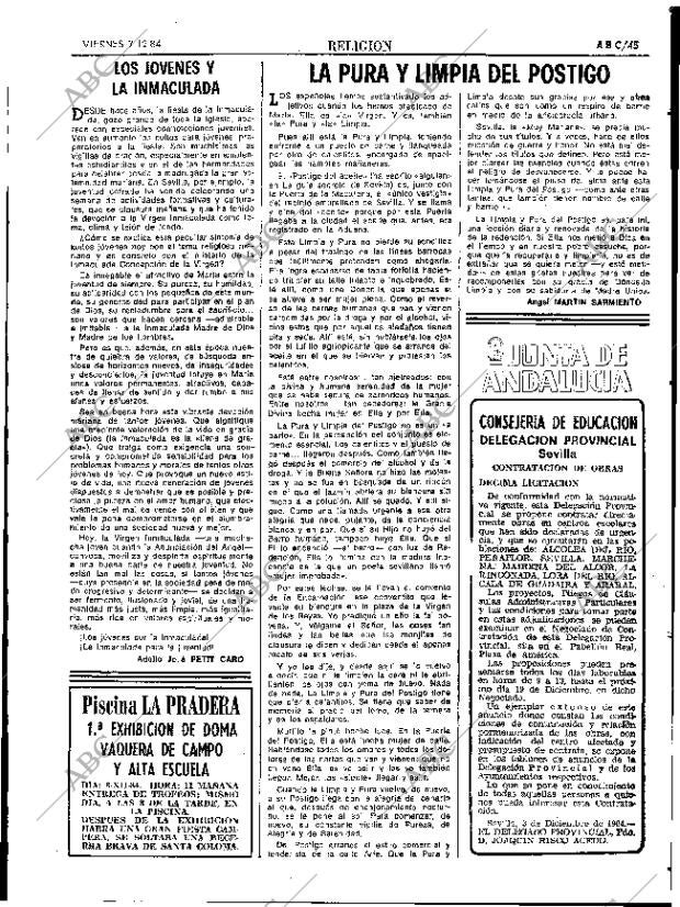 ABC SEVILLA 07-12-1984 página 45