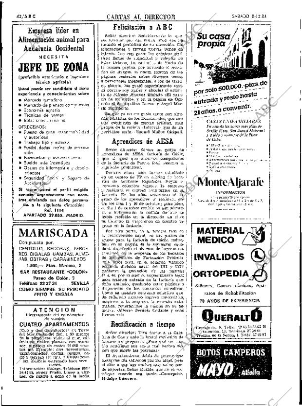 ABC SEVILLA 08-12-1984 página 42