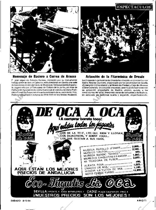 ABC SEVILLA 08-12-1984 página 73