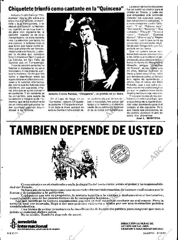 ABC SEVILLA 08-12-1984 página 74