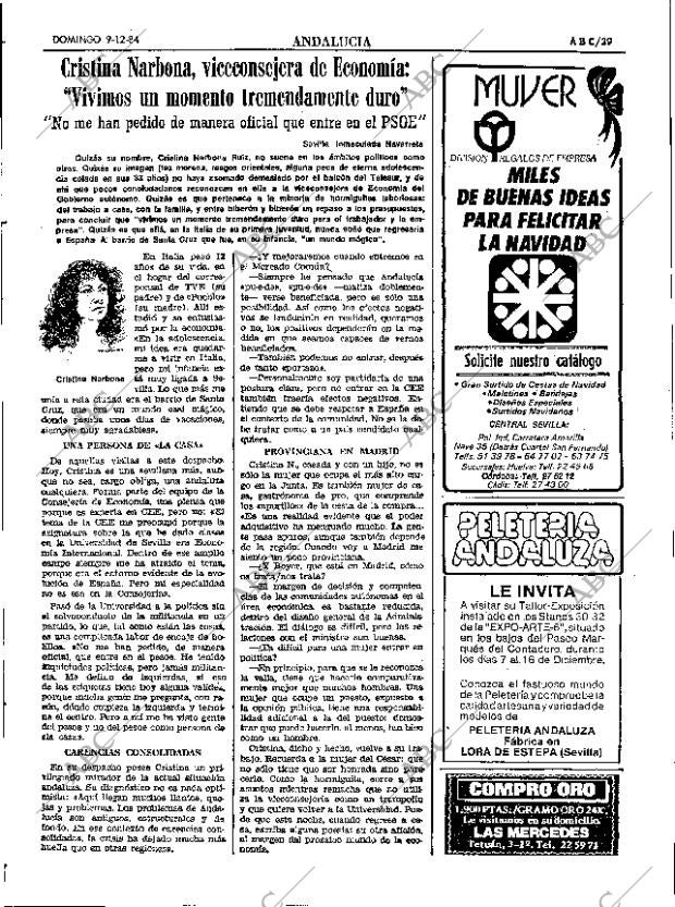 ABC SEVILLA 09-12-1984 página 39