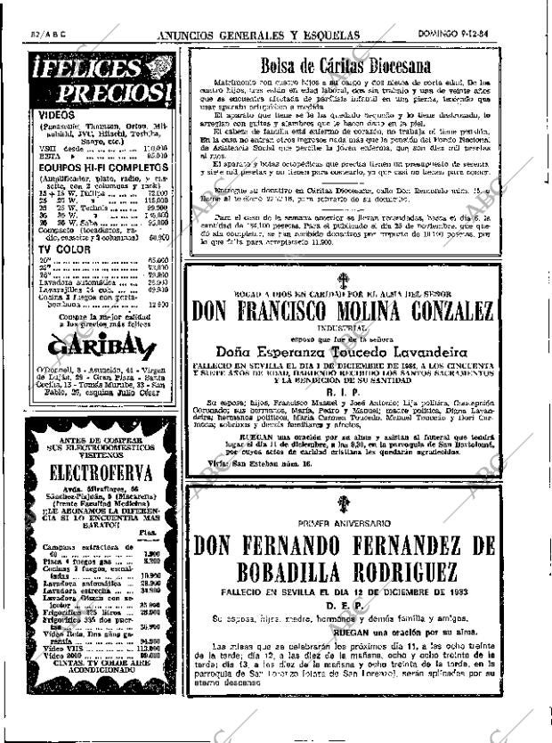 ABC SEVILLA 09-12-1984 página 82