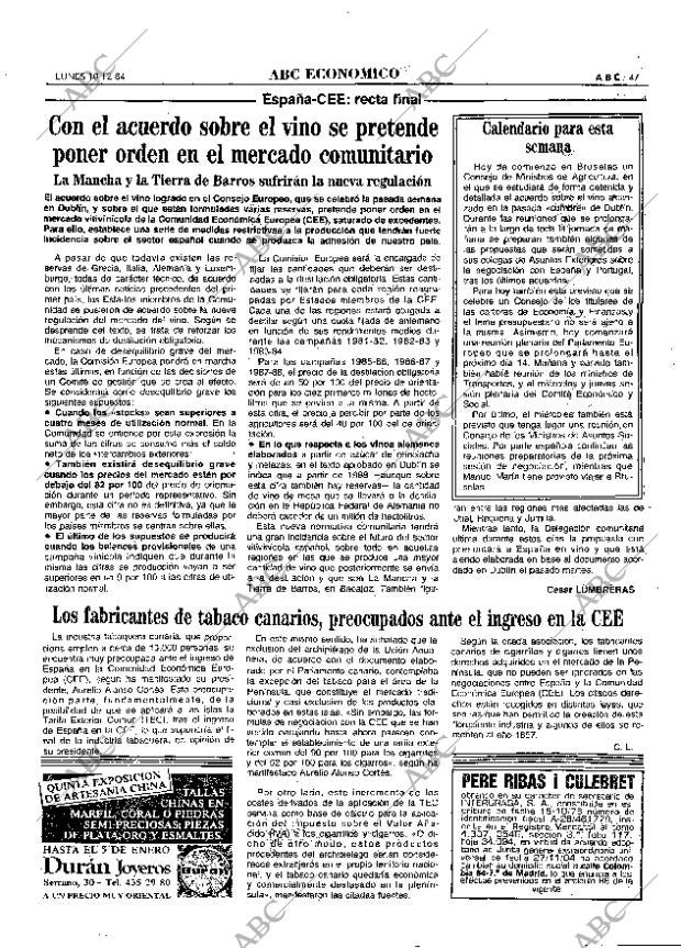 ABC MADRID 10-12-1984 página 47