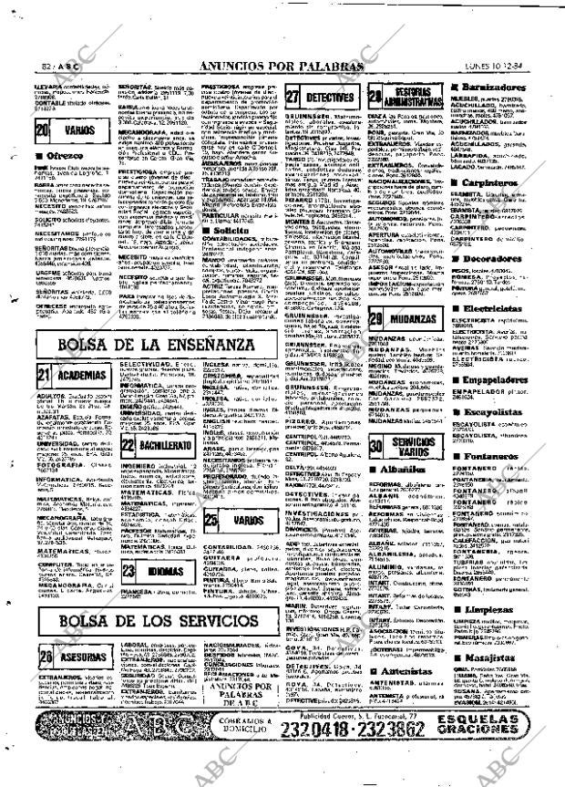 ABC MADRID 10-12-1984 página 82