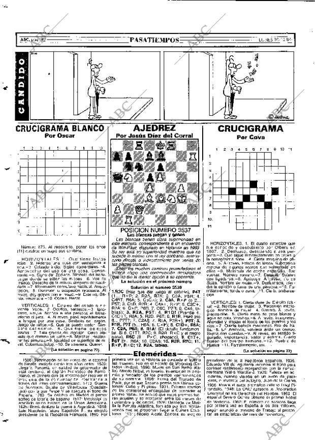 ABC MADRID 10-12-1984 página 92