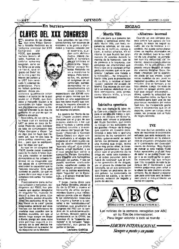 ABC MADRID 11-12-1984 página 16