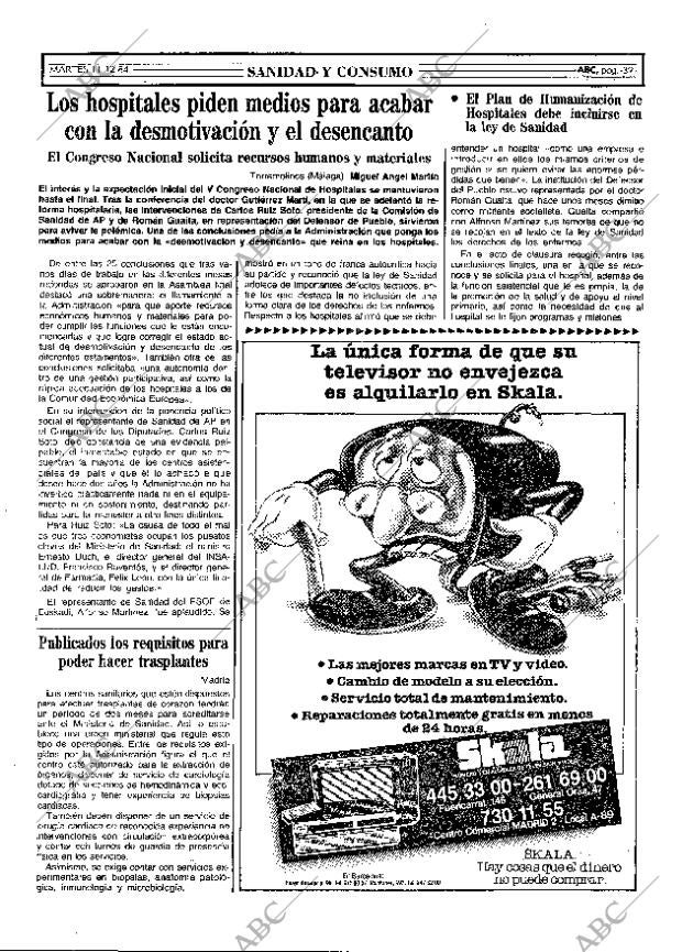 ABC MADRID 11-12-1984 página 39