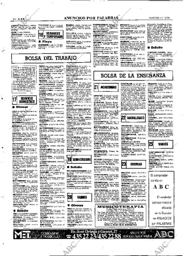 ABC MADRID 11-12-1984 página 84