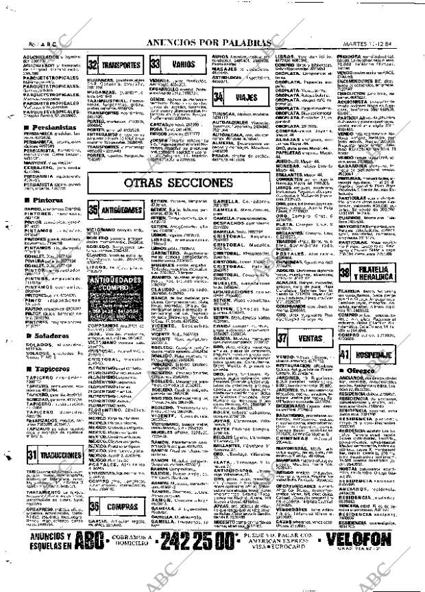 ABC MADRID 11-12-1984 página 86