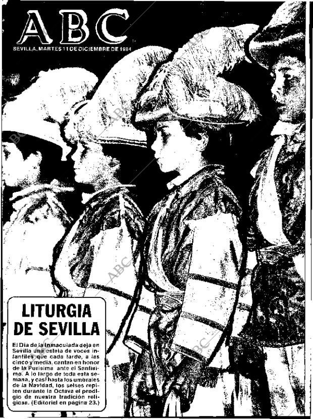 ABC SEVILLA 11-12-1984 página 1