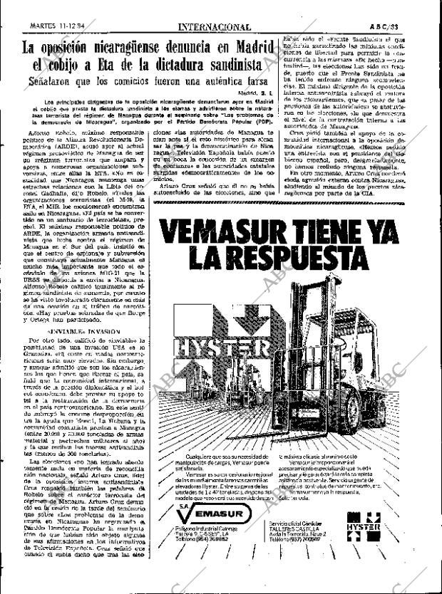 ABC SEVILLA 11-12-1984 página 33