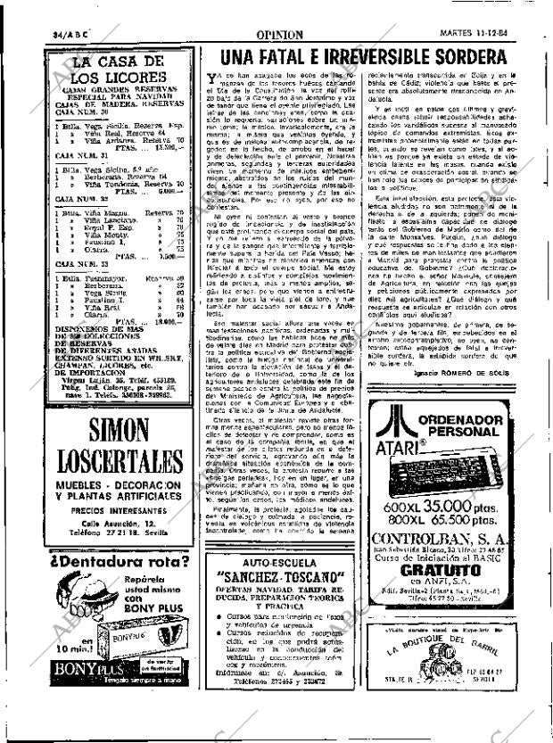 ABC SEVILLA 11-12-1984 página 34