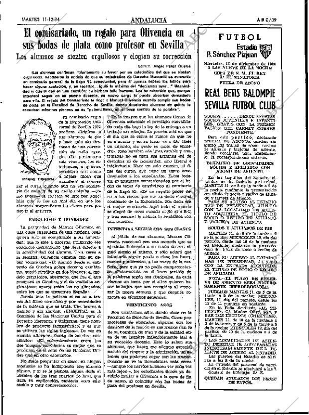 ABC SEVILLA 11-12-1984 página 39