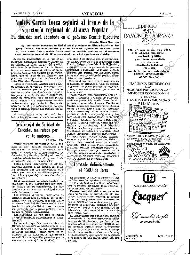 ABC SEVILLA 12-12-1984 página 27