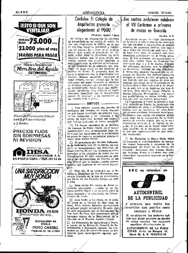 ABC SEVILLA 15-12-1984 página 32
