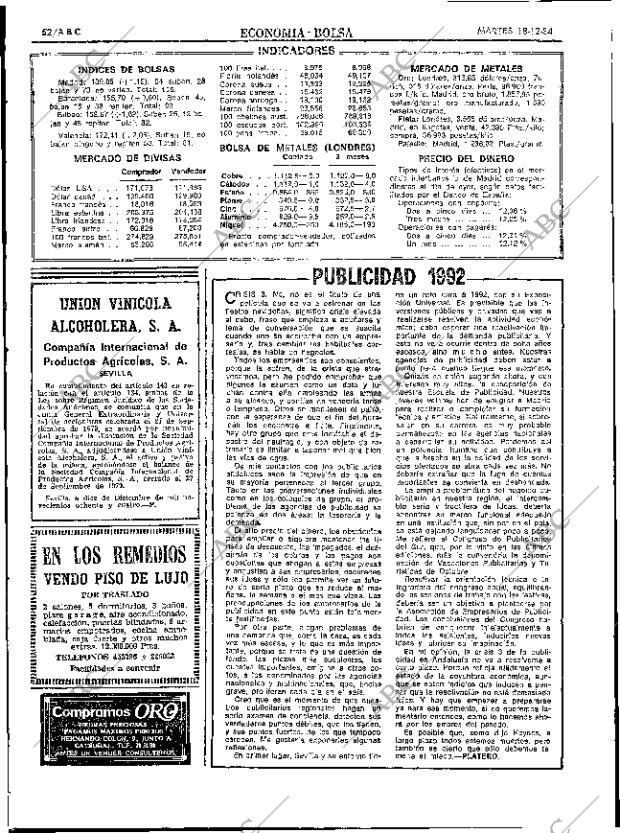 ABC SEVILLA 18-12-1984 página 52