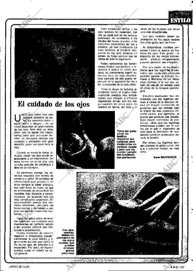 ABC MADRID 20-12-1984 página 107