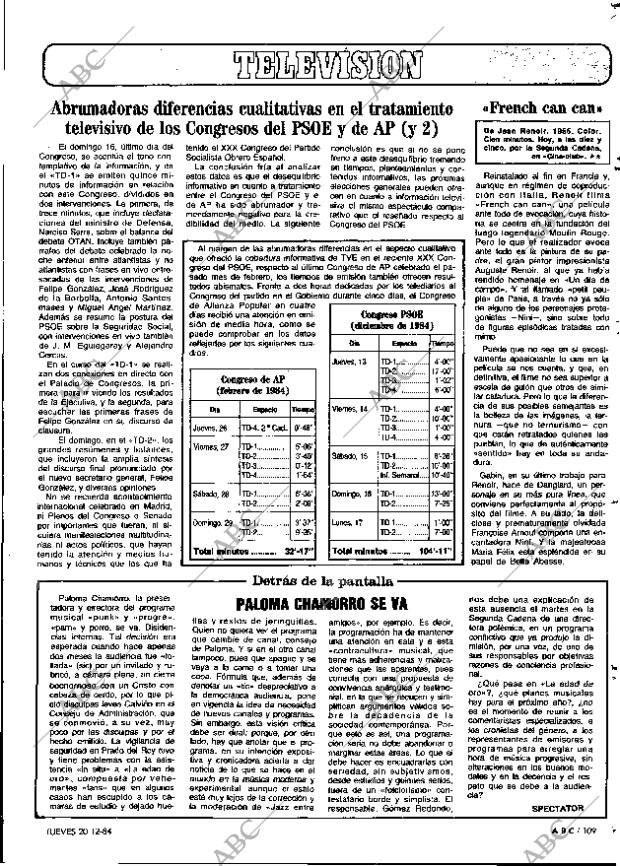 ABC MADRID 20-12-1984 página 109