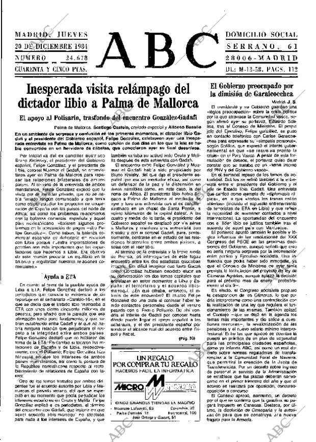 ABC MADRID 20-12-1984 página 17