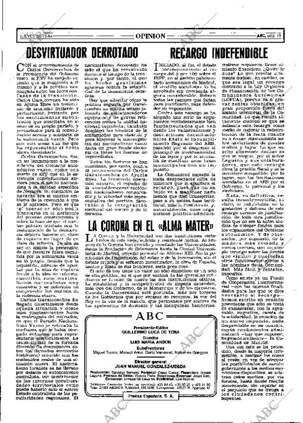 ABC MADRID 20-12-1984 página 19