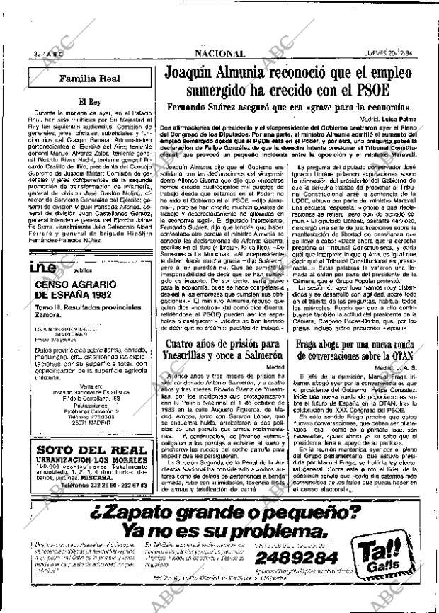 ABC MADRID 20-12-1984 página 32
