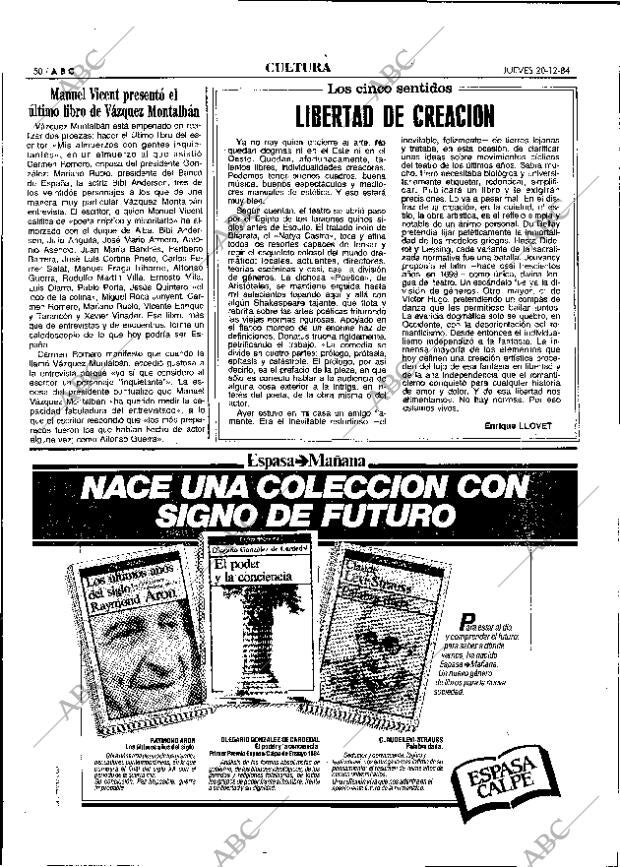 ABC MADRID 20-12-1984 página 50