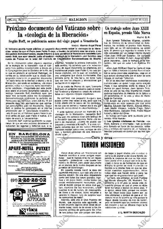 ABC MADRID 20-12-1984 página 52