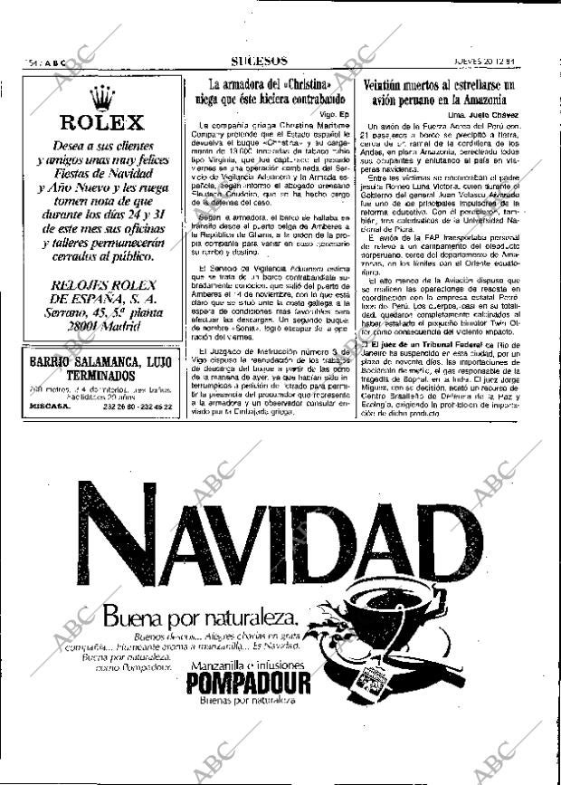 ABC MADRID 20-12-1984 página 54