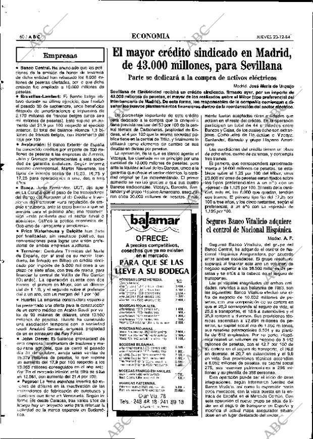 ABC MADRID 20-12-1984 página 60